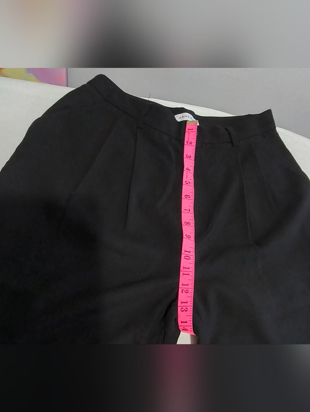ANINE BING Black Wide Leg High Rise Pants Size 40 - Picture 5 of 16